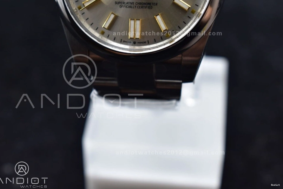 1:1 Dial Best 904L Perpetual 124300 41mm Steel Silver VR Clean Edition 935 Oyster SunProtective 0712